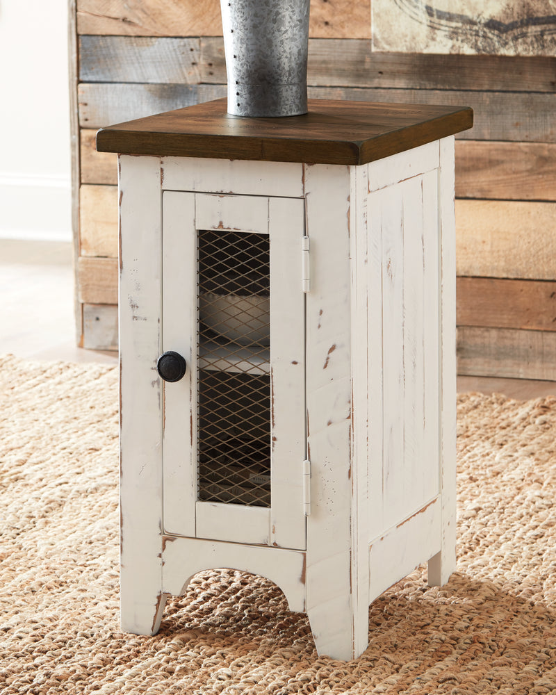 Wystfield White Brown 2 End Tables