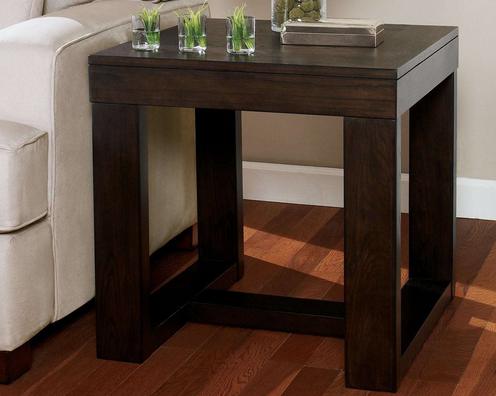 Watson Dark Brown Coffee Table With 2 End Tables