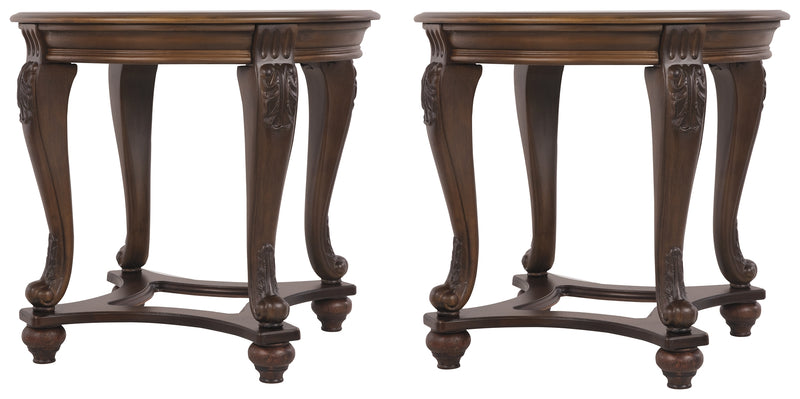 Norcastle Dark Brown 2 End Tables