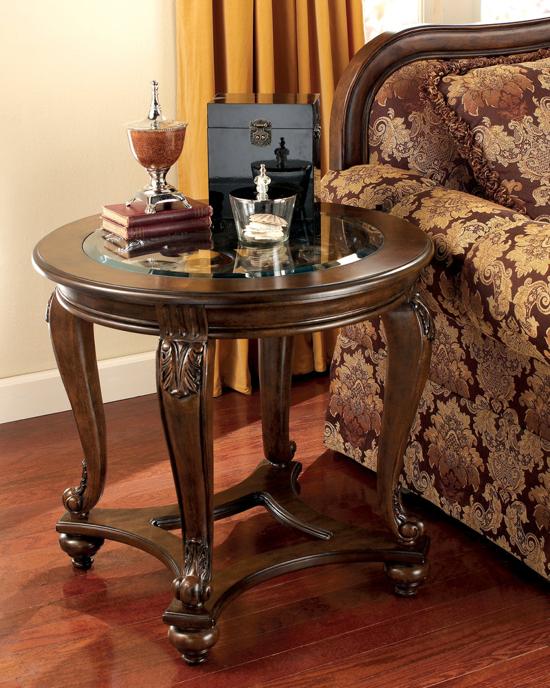 Norcastle Dark Brown 2 End Tables