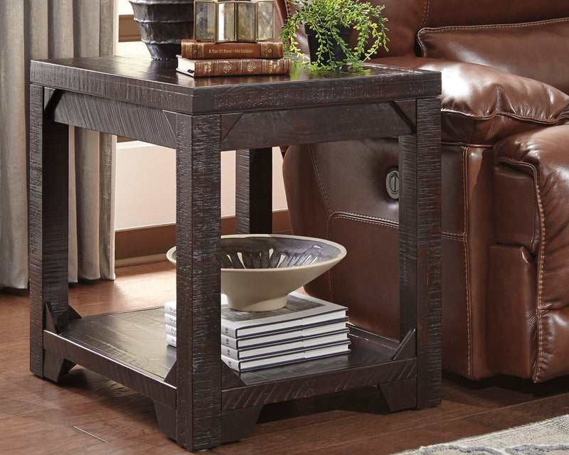 Rogness Rustic Brown Coffee Table With 2 End Tables