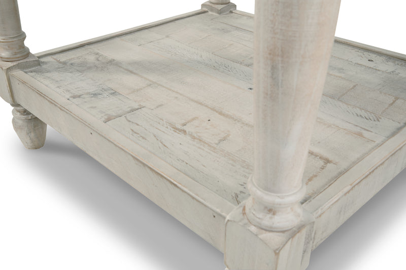 Shawnalore Whitewash Coffee Table With 1 End