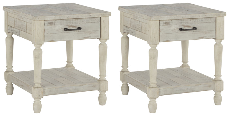 Shawnalore Whitewash 2 End Tables