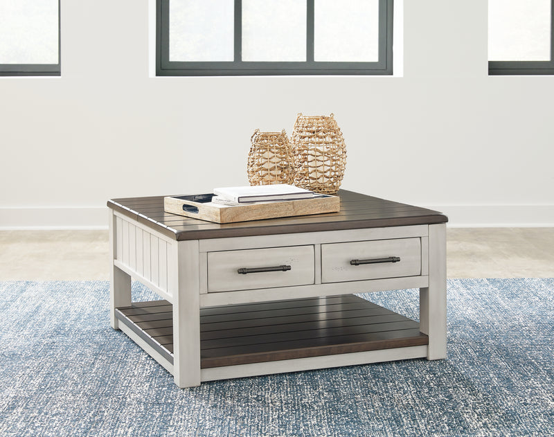 Darborn Gray/brown Coffee Table With 2 End Tables