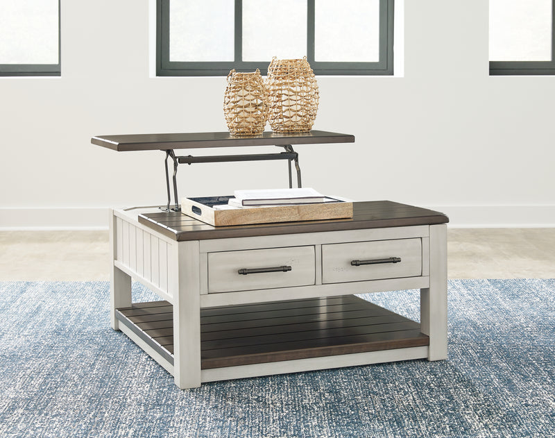 Darborn Gray/brown Coffee Table With 1 End Table