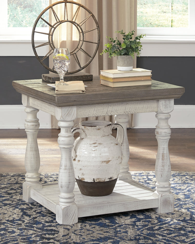 Havalance Gray White 2 End Tables