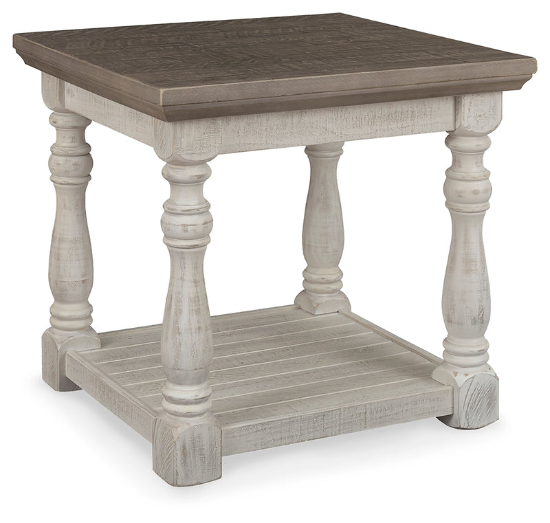 Havalance Gray White Coffee Table With 1 End