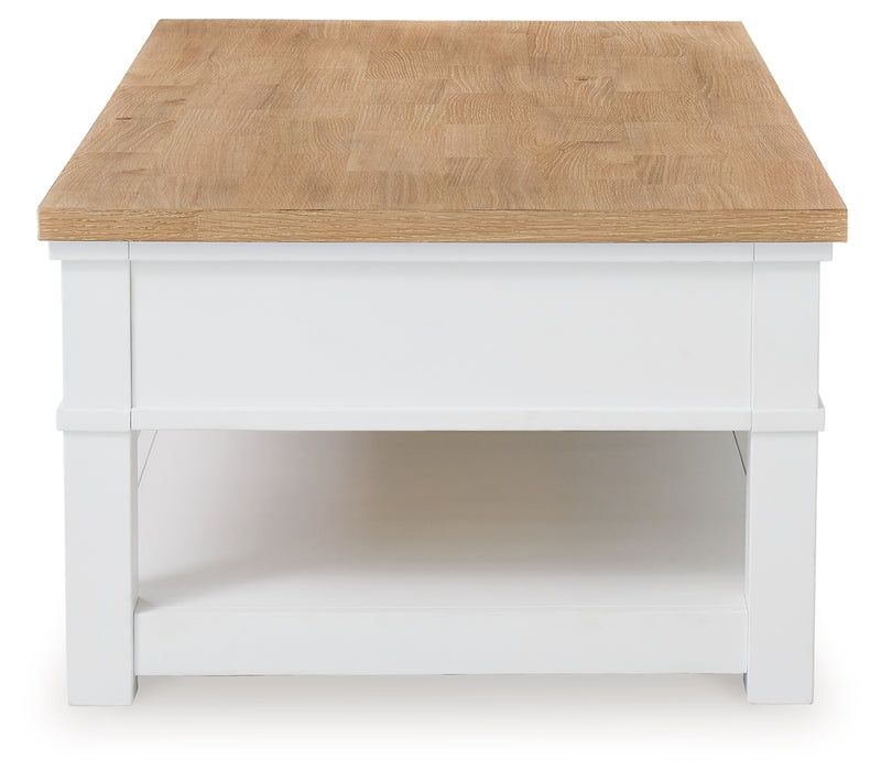 Ashbryn White/natural Coffee Table