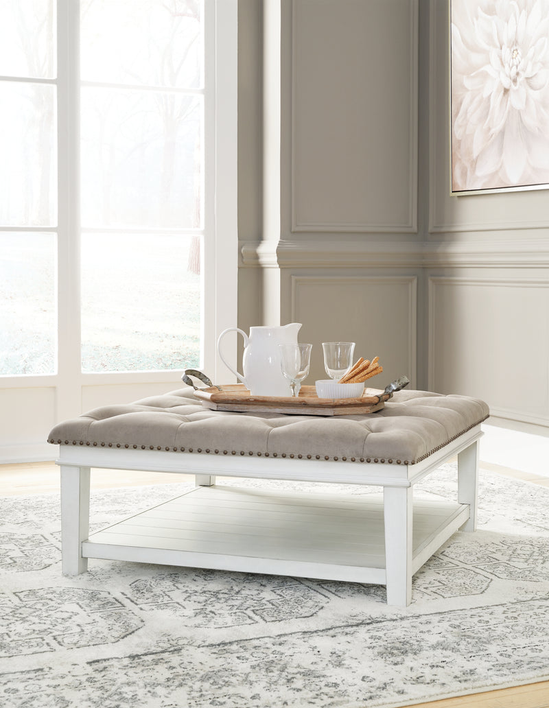 Kanwyn Whitewash Coffee Table With 1 End