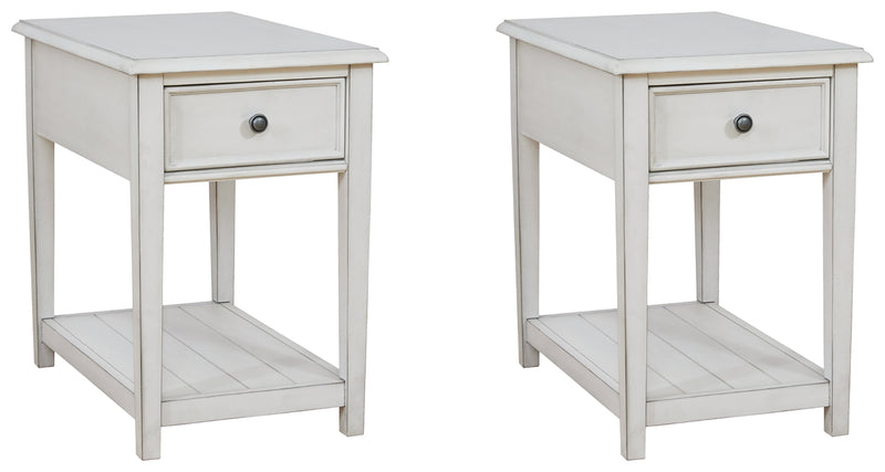 Kanwyn Whitewash 2 End Tables