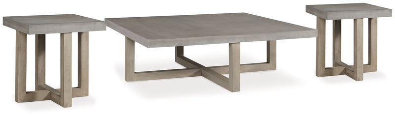 Lockthorne Gray Coffee Table With 2 End Tables