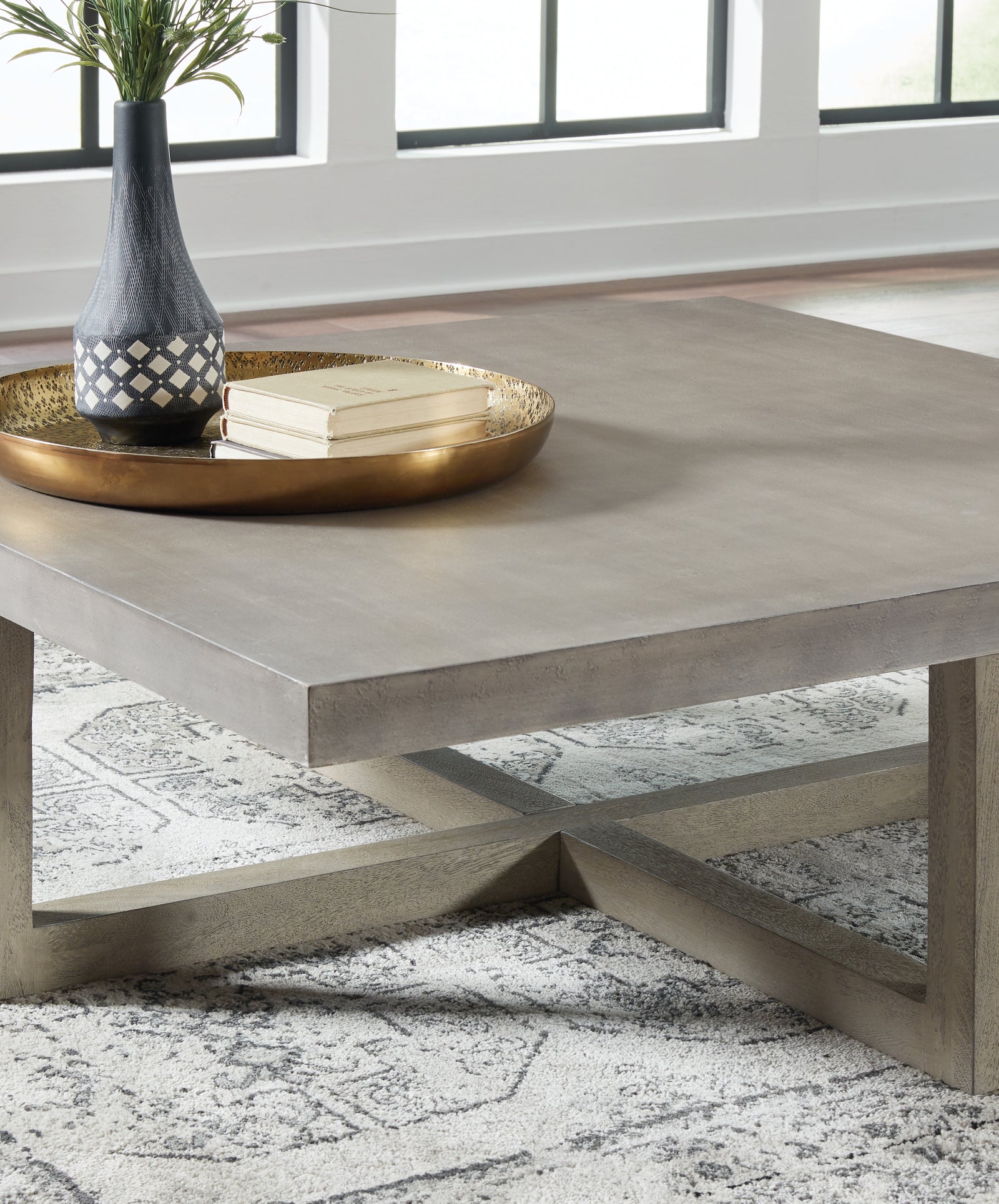 Lockthorne Gray Coffee Table With 2 End Tables