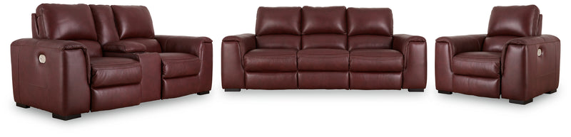 Alessandro Garnet Sofa Loveseat And Recliner