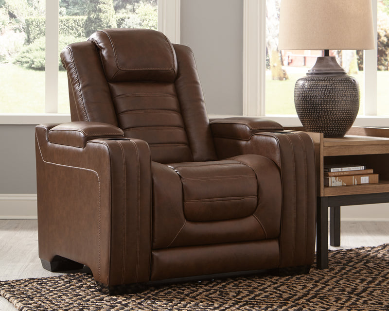 Backtrack Chocolate Sofa Loveseat And Recliner