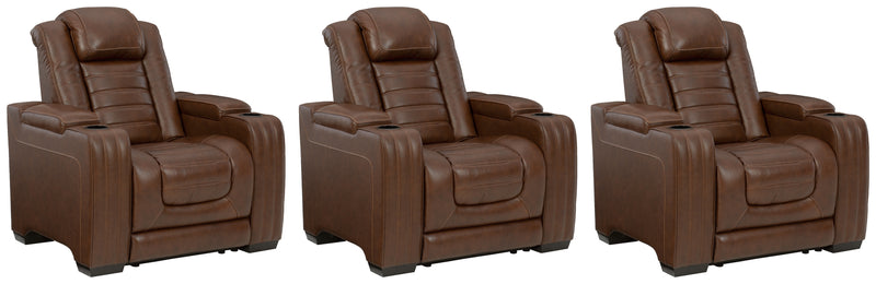 Backtrack Chocolate 3-Piece Home Theater Seating