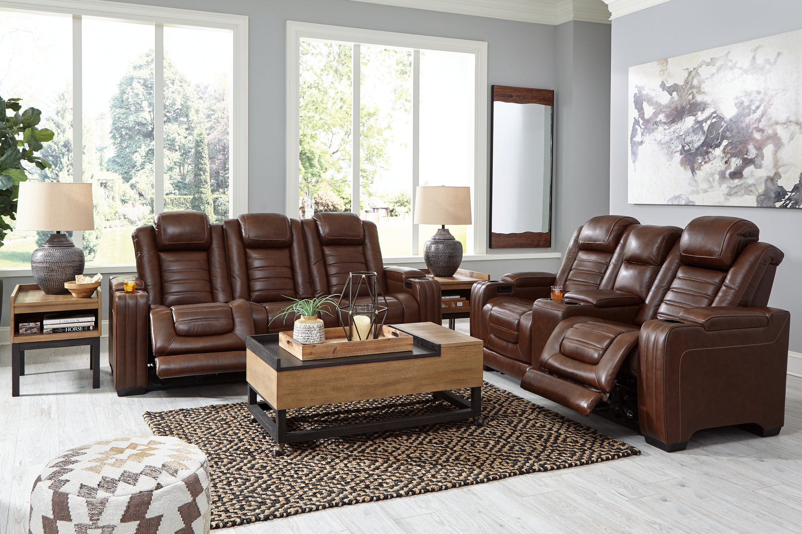 Backtrack Chocolate Sofa And Loveseat