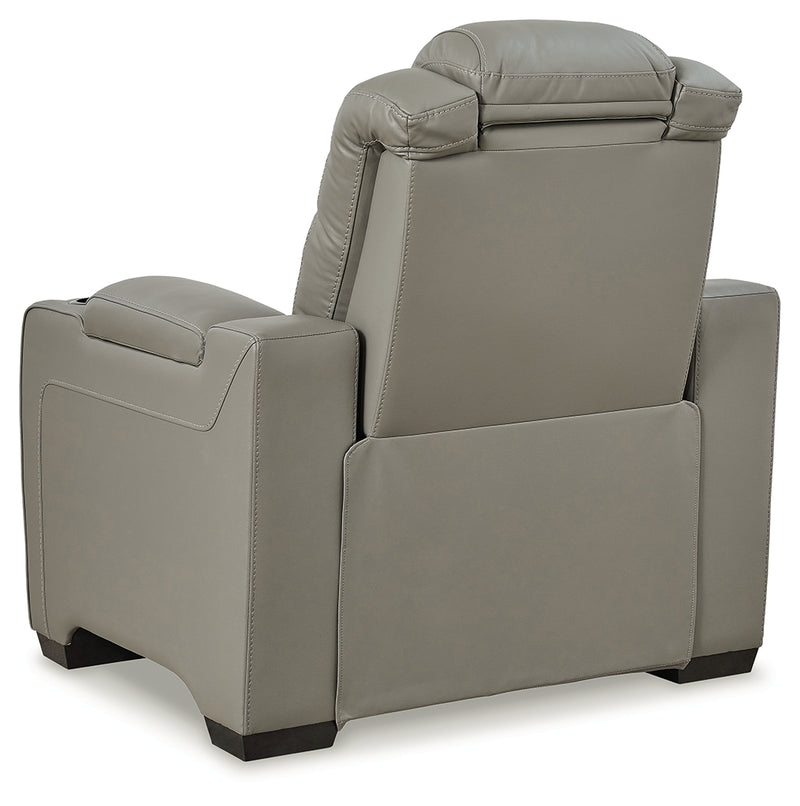 Backtrack Gray Sofa Loveseat And Recliner