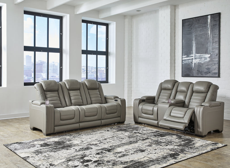 Backtrack Gray Sofa And Loveseat