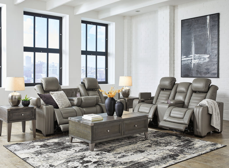 Backtrack Gray Sofa And Loveseat