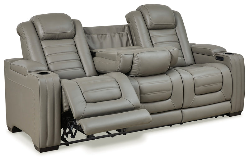 Backtrack Gray Sofa Loveseat And Recliner