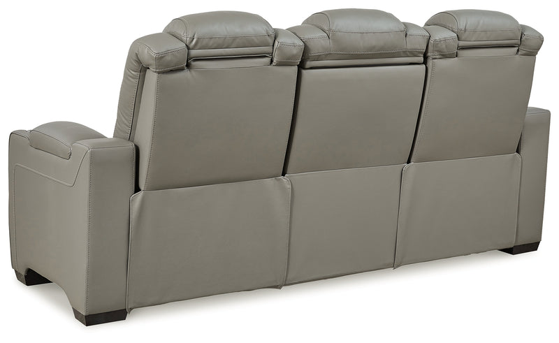 Backtrack Gray Sofa Loveseat And Recliner