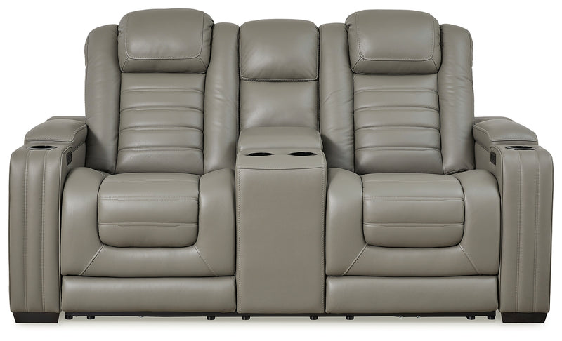 Backtrack Gray Sofa Loveseat And Recliner