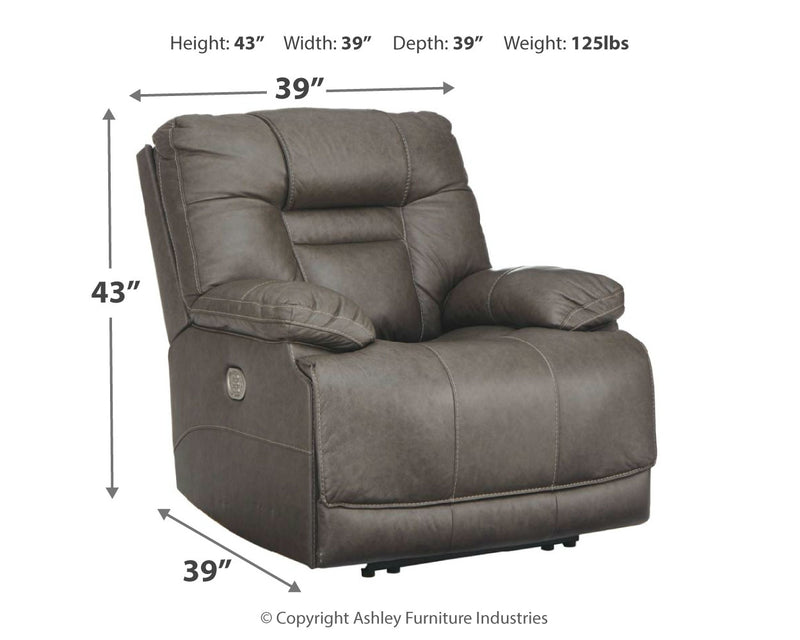 Wurstrow Smoke Sofa Loveseat And Recliner