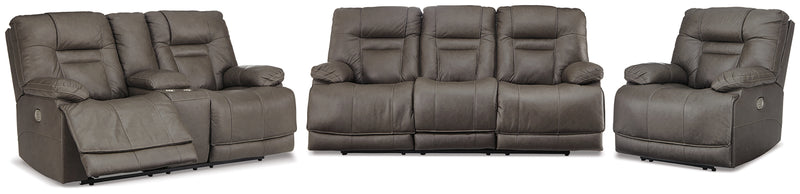 Wurstrow Smoke Sofa Loveseat And Recliner