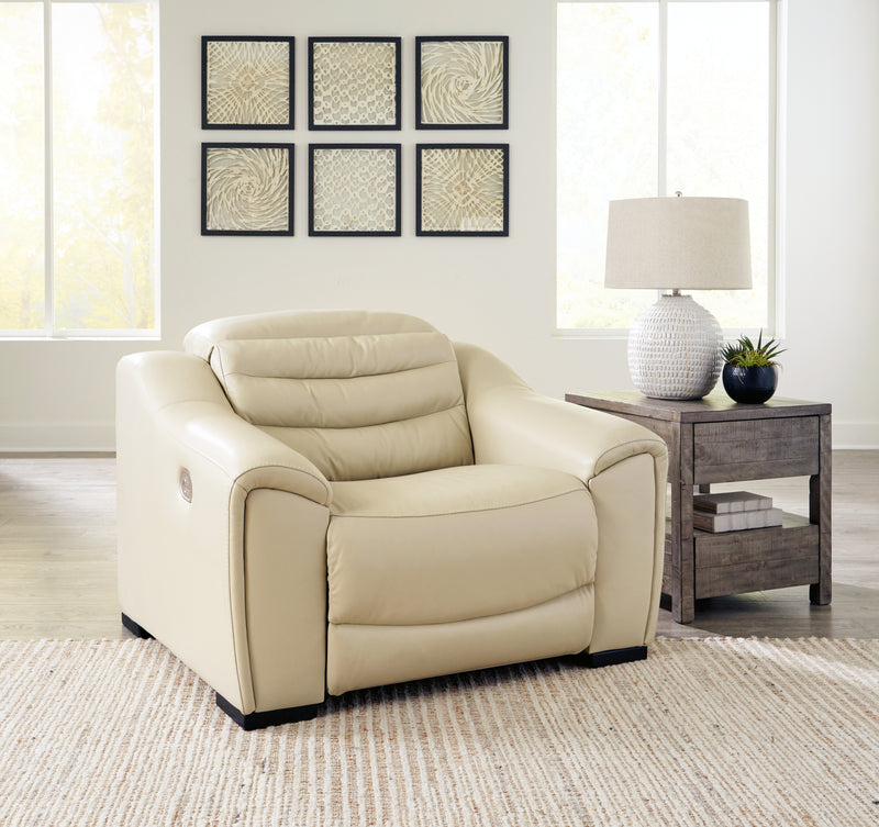 Center Cream Line 6-Piece Sectional With Recliner