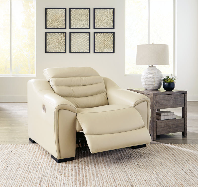 Center Cream Line 6-Piece Sectional With Recliner