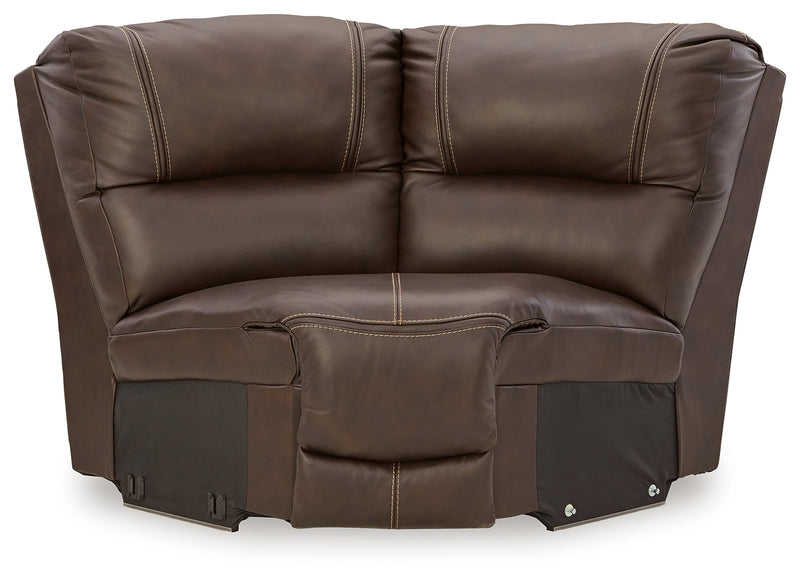 Dunleith Chocolate 7-Piece Power Reclining Sectional