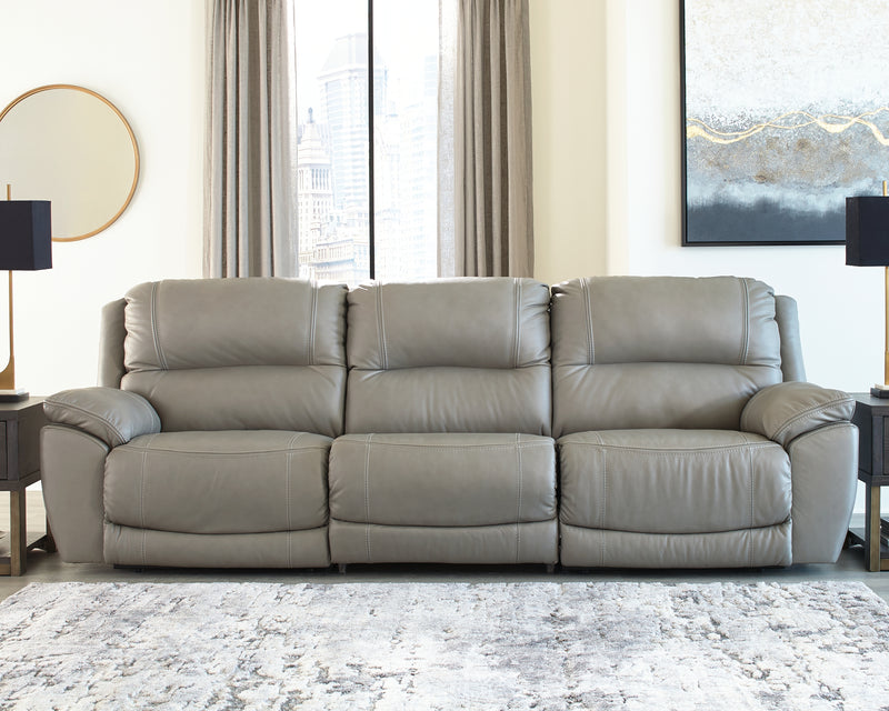 Dunleith Gray 3-Piece Power Reclining Sectional