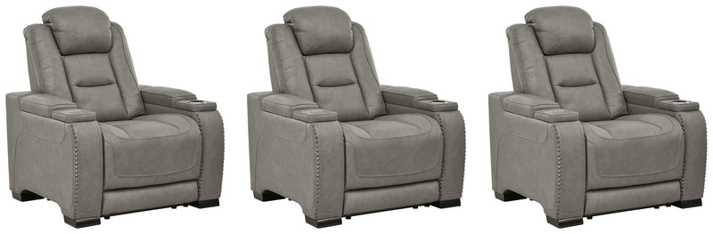 The Gray Man-den 3-Piece Home Theater Seating