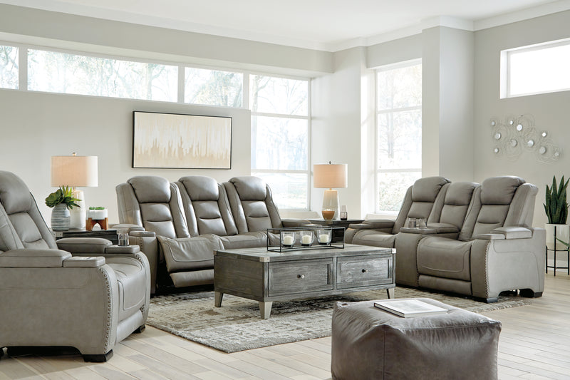 The Gray Man-den Sofa Loveseat And Recliner