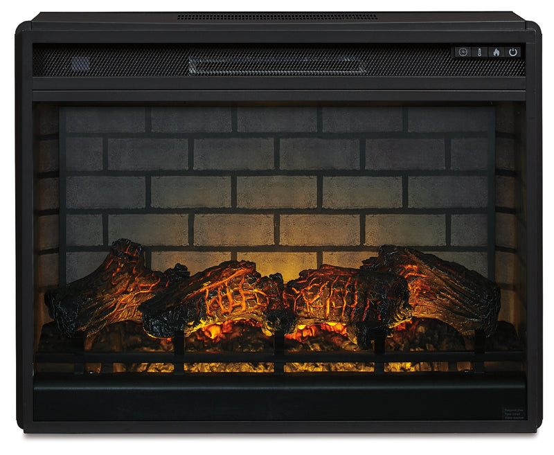 Entertainment Accessories Black Electric Infrared Fireplace Insert W100-121