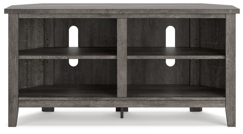 Arlenbry Gray Corner Tv Stand