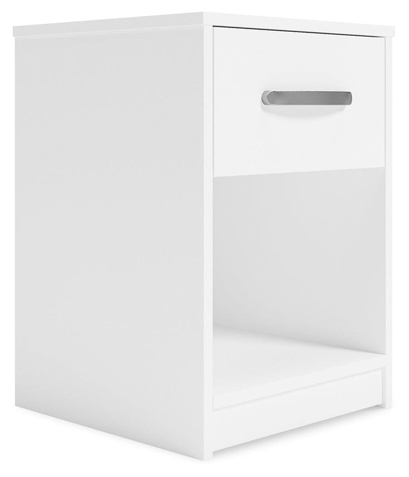 Flannia White Nightstand