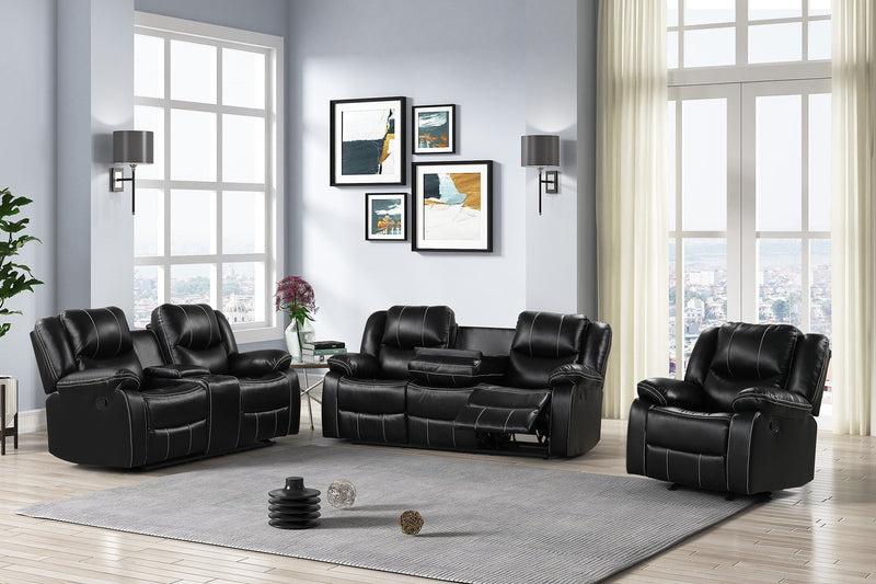 Carter Black 3Pc Reclining Set