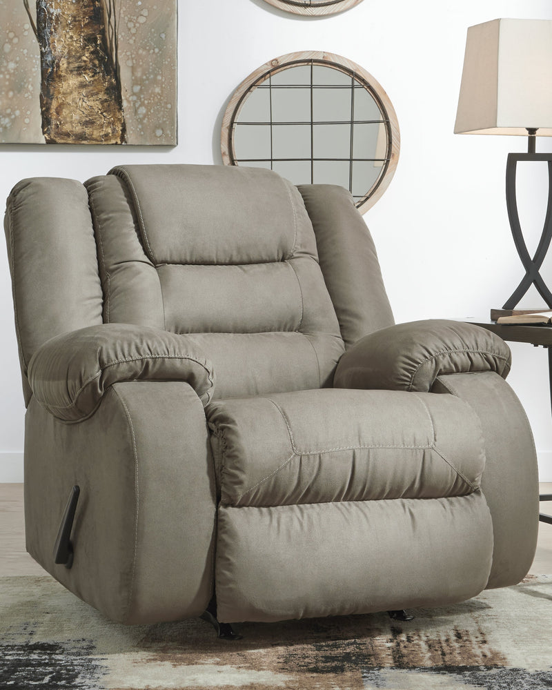 Mccade Cobblestone Microfiber Recliner