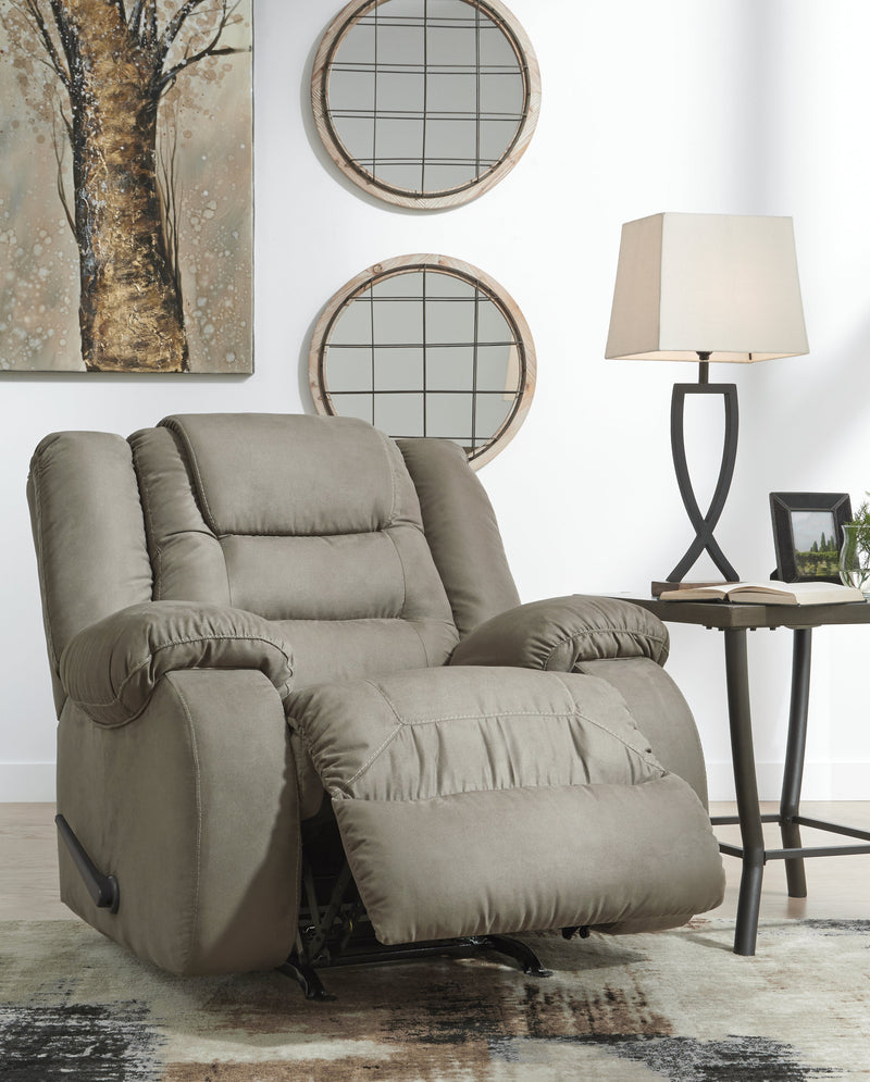 Mccade Cobblestone Microfiber Recliner