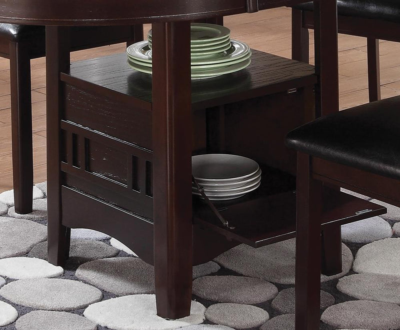 Lavon Dining Table With Storage Espresso