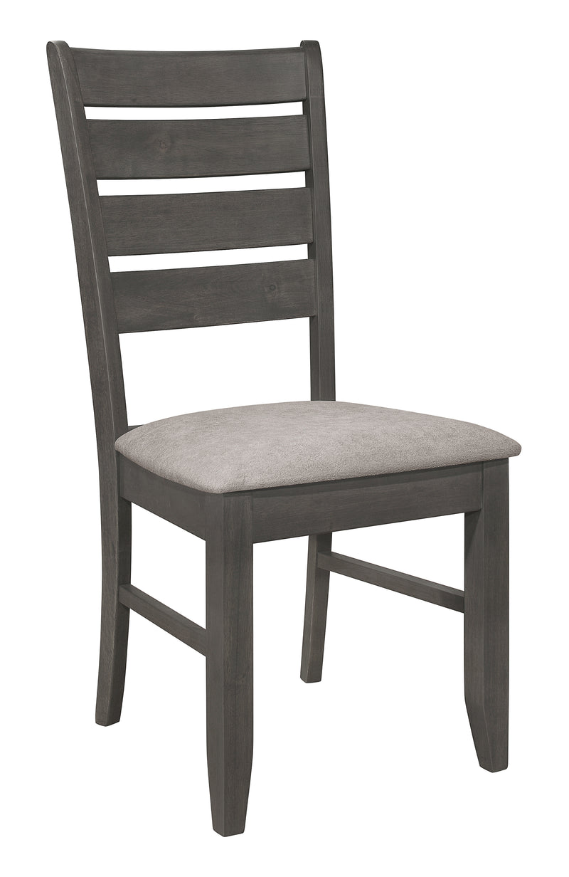 Dalila Ladder Back Side Chair (Set of 2) Grey And Dark