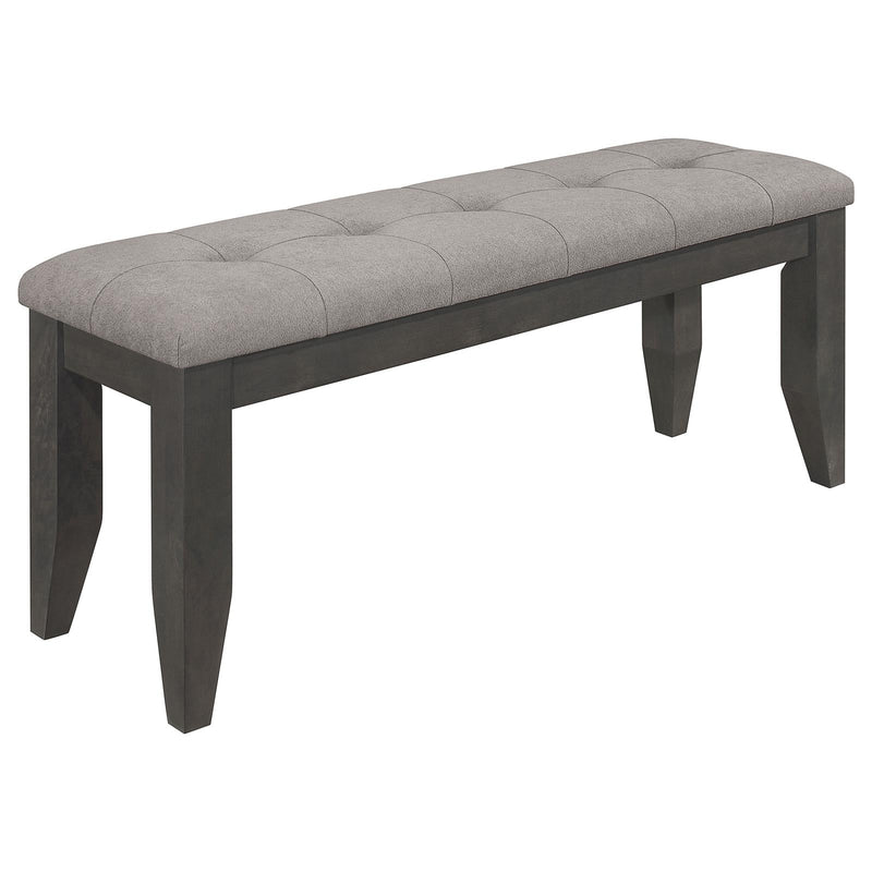 Dalila Padded Cushion Bench Grey And Dark