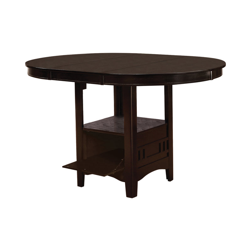 Lavon Oval Counter Height Table Warm Brown