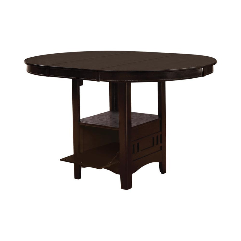 Lavon Oval Counter Height Table Espresso