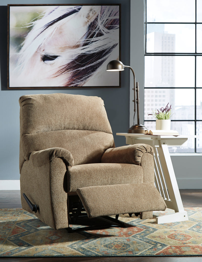 Nerviano Mocha Chenille Recliner