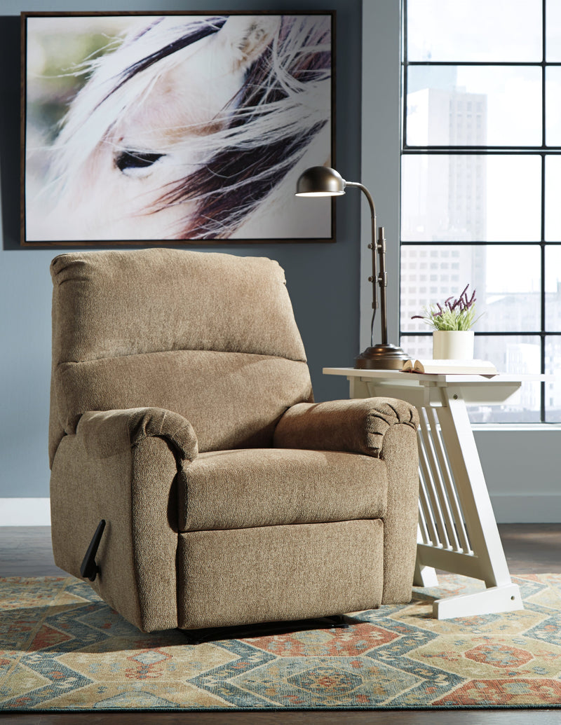 Nerviano Mocha Chenille Recliner