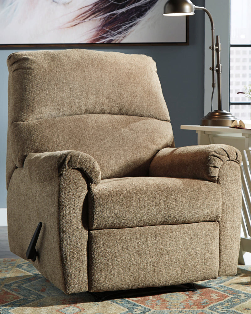 Nerviano Mocha Chenille Recliner