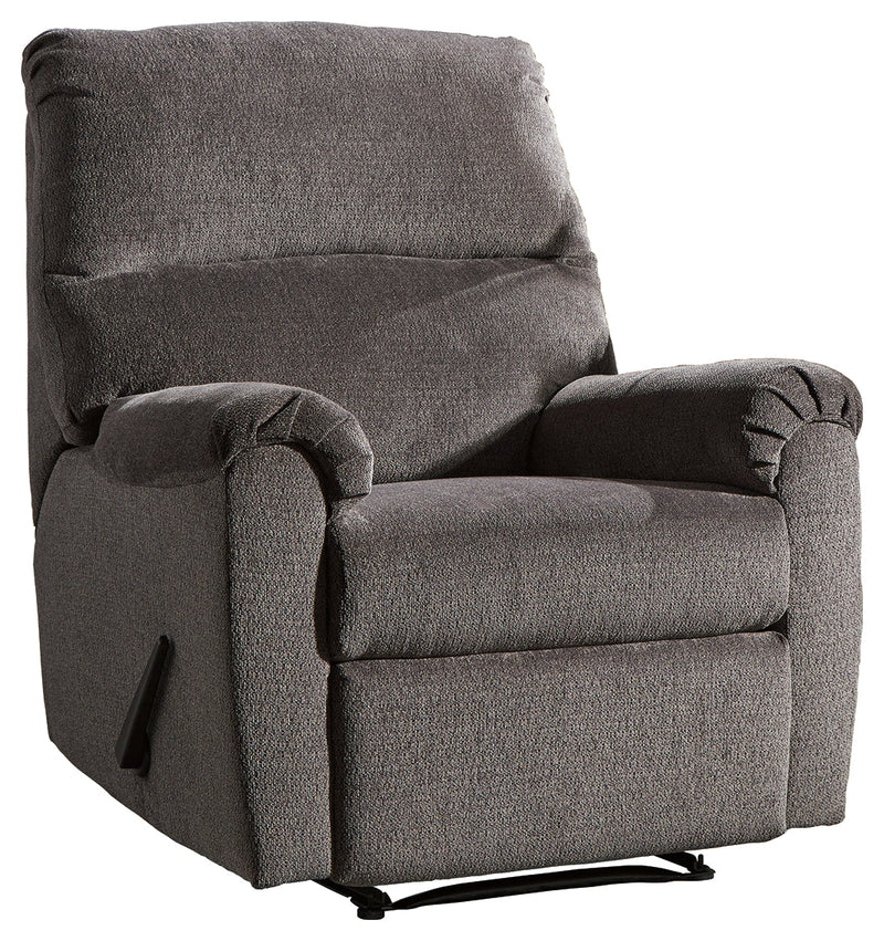 Nerviano Gray Chenille Recliner