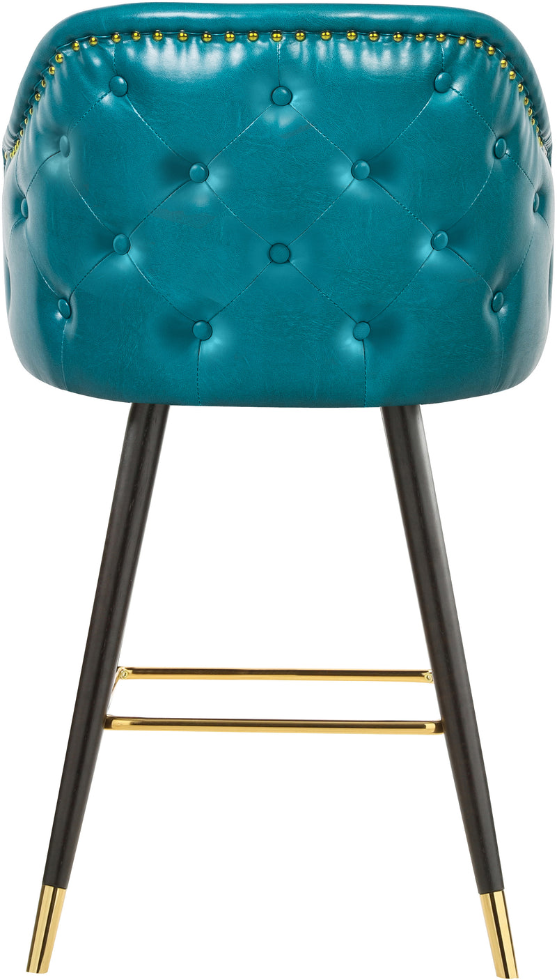 Barbosa Blue Faux Leather Bar | Counter Stool